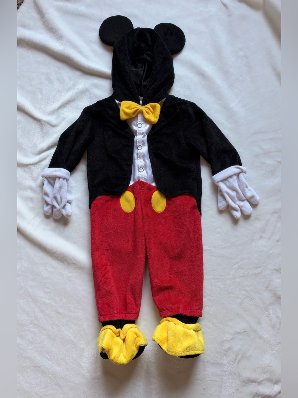 Disney Mickey Mouse Plush Infant Halloween Costume Toddler 12M-18M